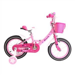 18 Inch Blauw Roze Kinderfiets