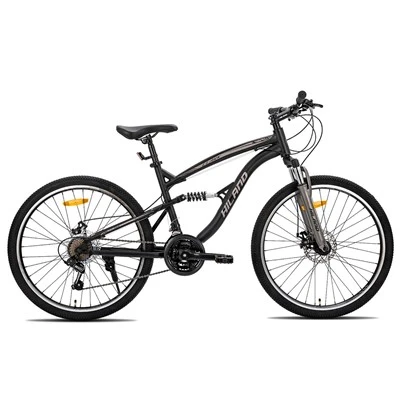 26" multifunctionele mountainbike met volledige vering en dubbele schijfrem