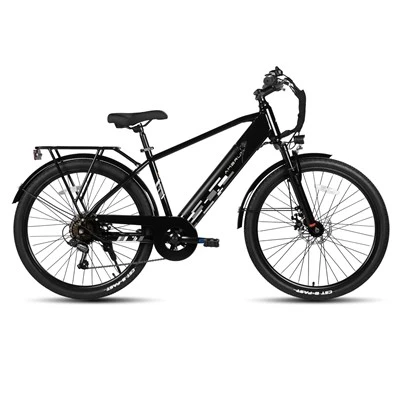 Hiland 26 inch Elektrische forensenfietskabel - Gedeeld mechanische schijfrem achter 7 - snelheidstransmissie hoog - koolstofstaal